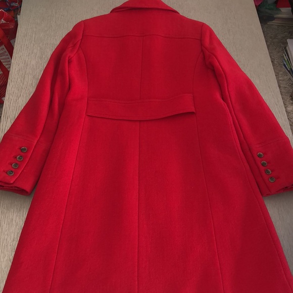 J.Crew Double Cloth wool red coat size 10 - Picture 15 of 16